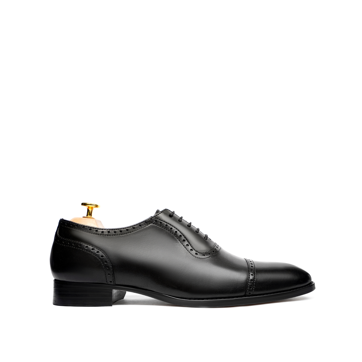 Ferrol - Men's Black Calf Leather Oxford Shoe