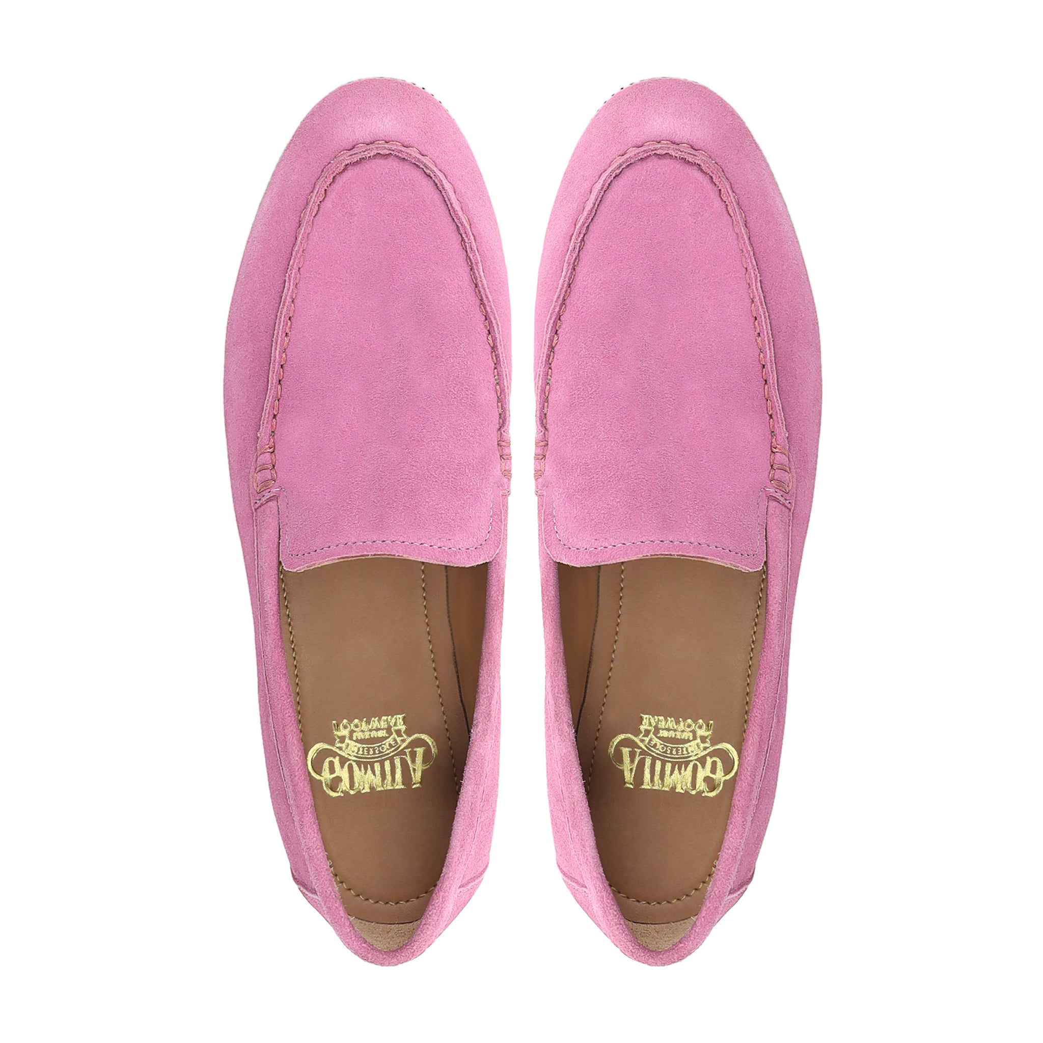 Hackett - Ladies Pink Kid Suede Loafer