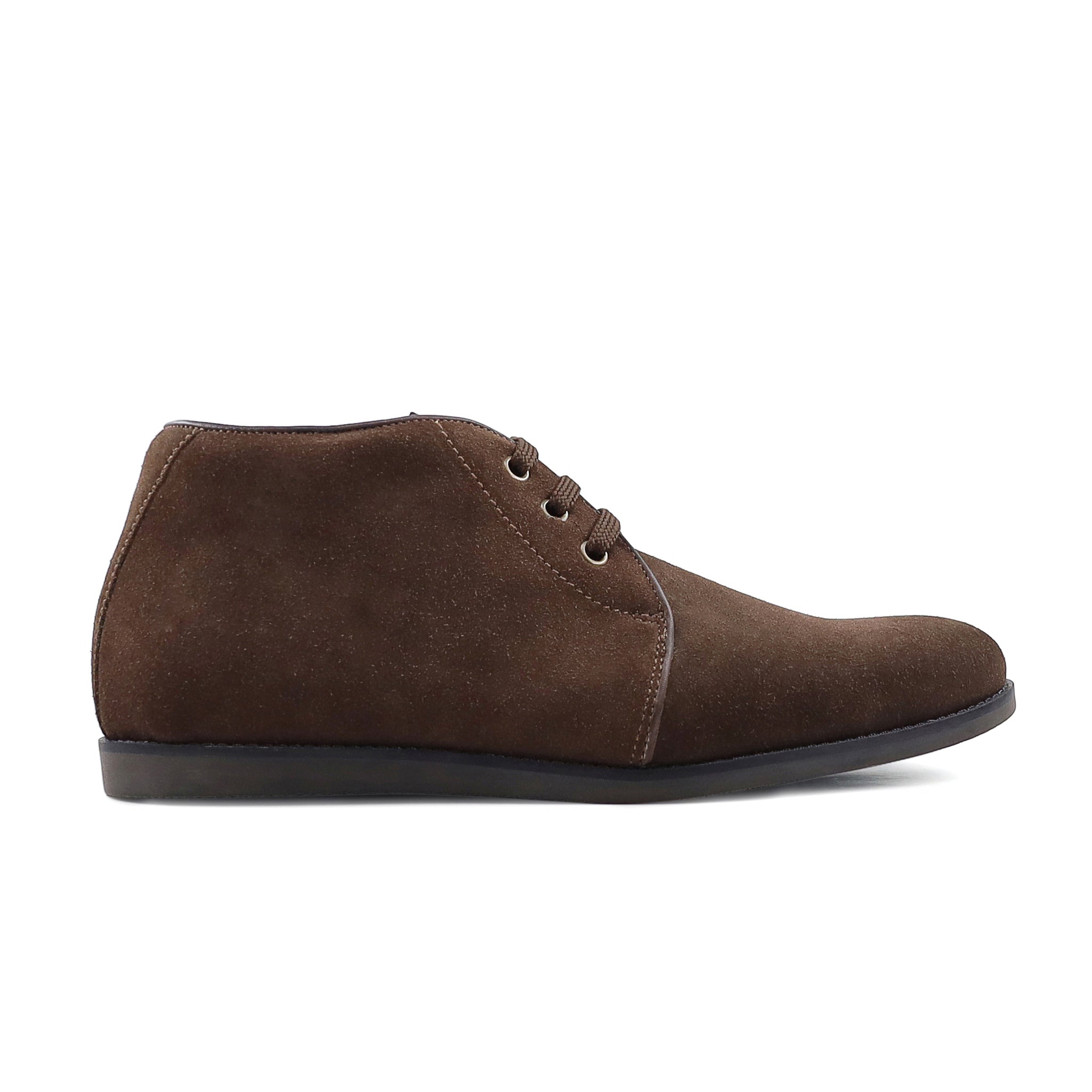 Gabe - Men's Dark Brown Kid Suede Chukka Boot