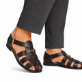 Gaspar - Men's Dark Brown Calf Leather Sandal
