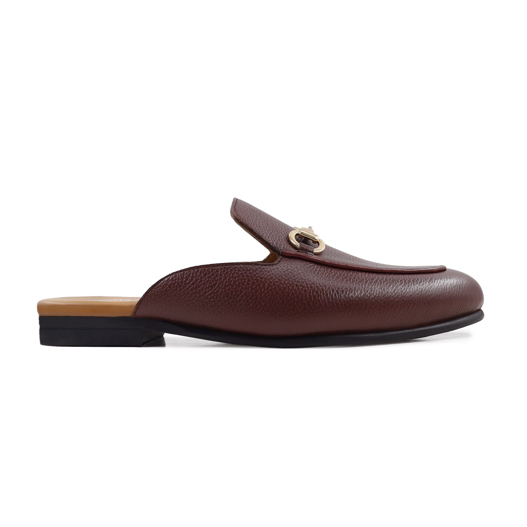 Genesis - Ladies Oxblood Pebble Grain Leather Slipper