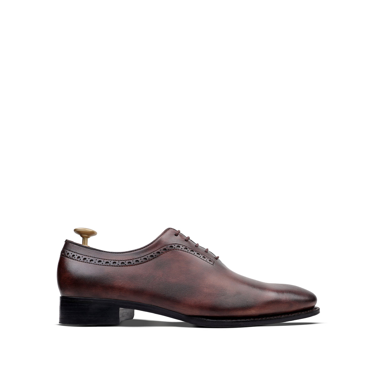 Grant - Men's Brown Patina Calf Leather Oxford