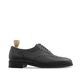 Graz - Men's Black Pebble Grain Leather Wholecut Shoe