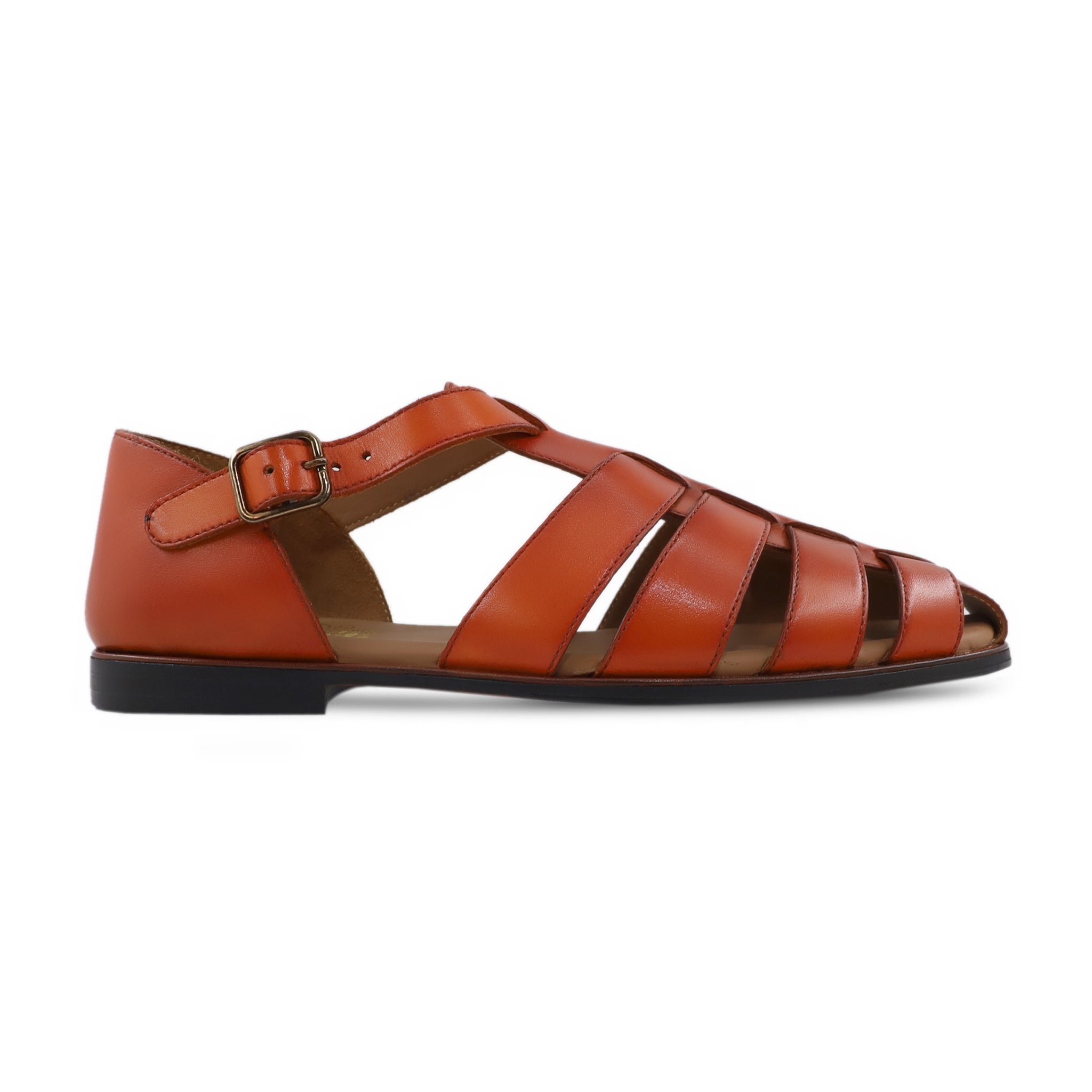 Takuya - Men's Tan Calf Leather Sandal