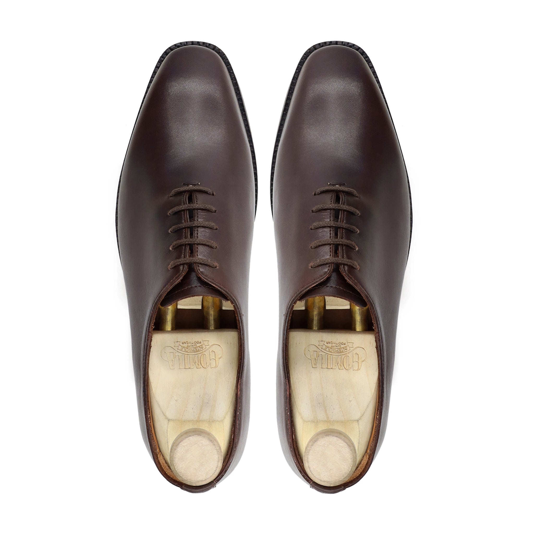 Hammer - Men's Dark Brown Calf Leather Wholecut Shoe