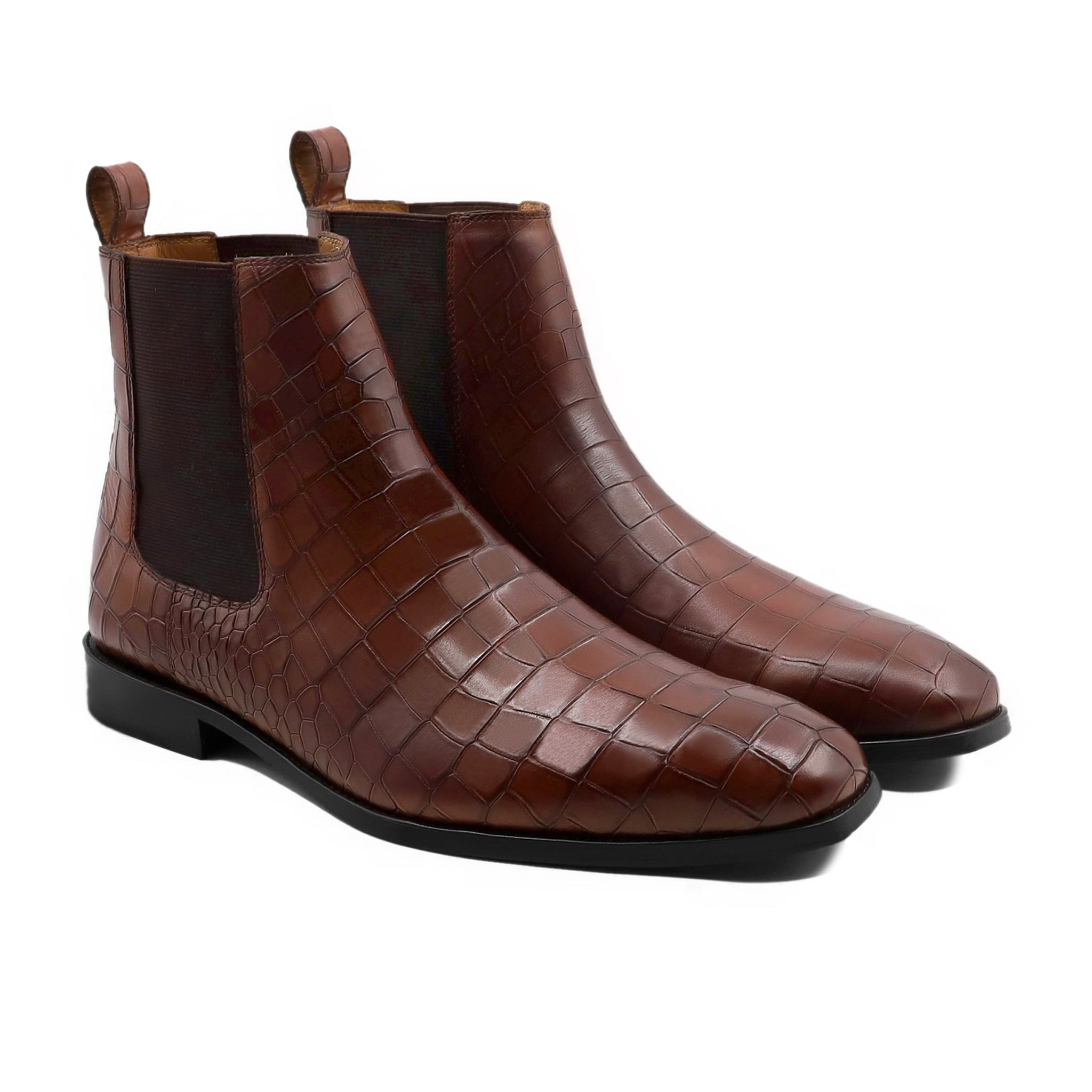 Haward - Men's Reddish Brown Calf Leather Chelsea Boot