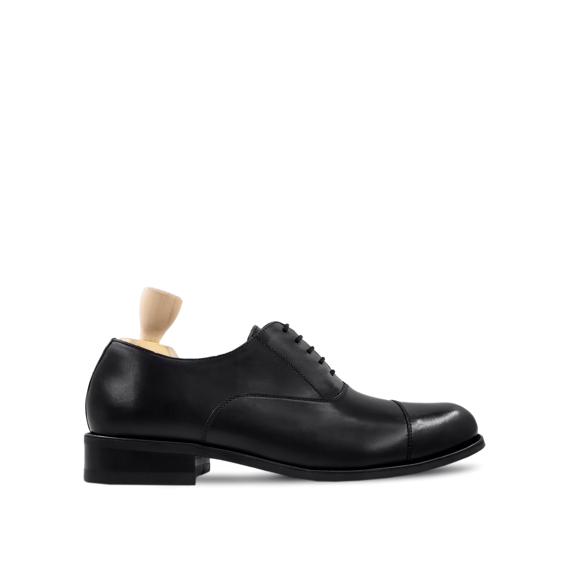 Haydn - Men's Black Calf Leather Oxford Shoe