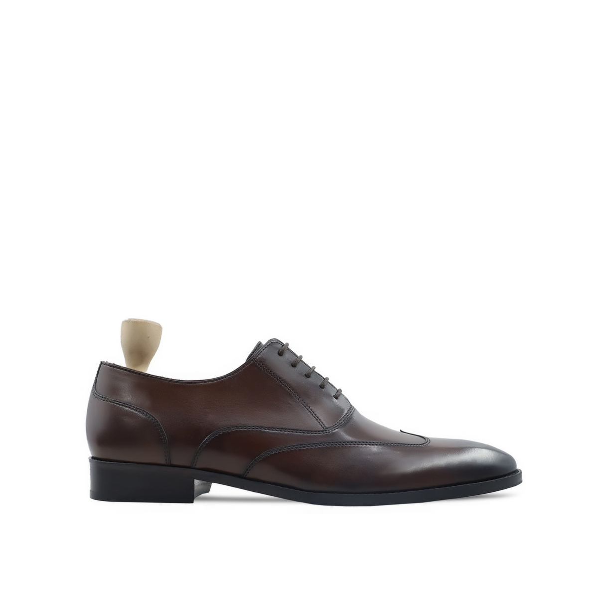 Hols - Men's Dark Brown Calf Leather Oxford Shoe