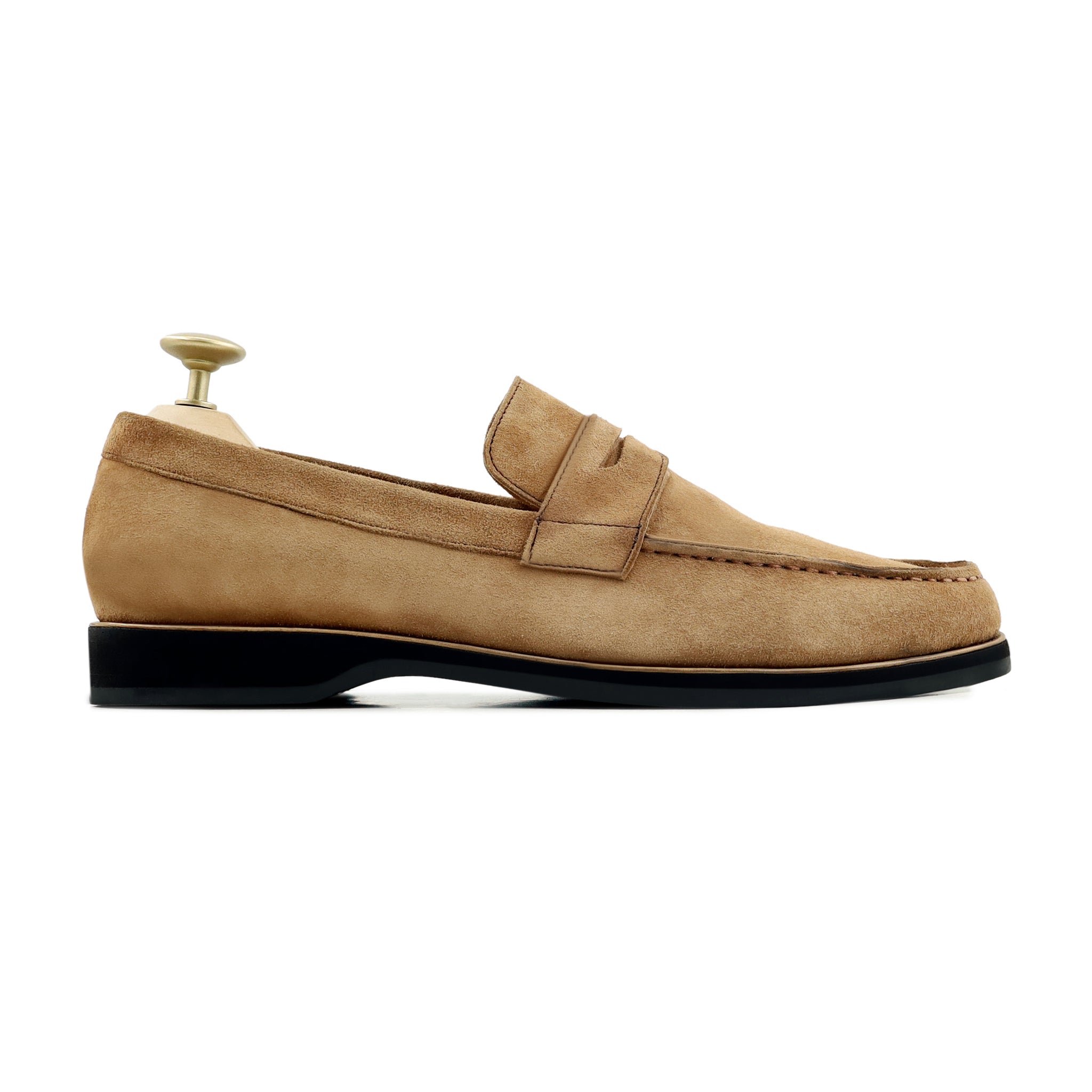 Cali - Men's Camel Kid Suede Loafer