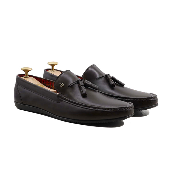 Eagan - Men's Dark Brown Calf Leather Loafer