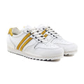 Perlan - Men's White and Yellow Calf Leather Jogger