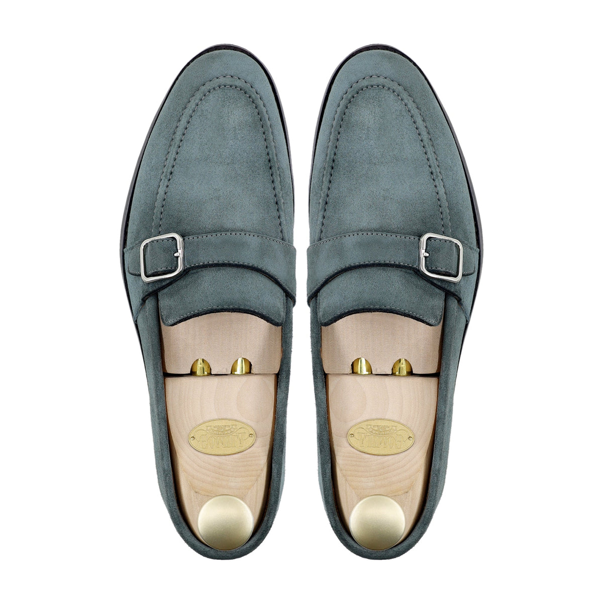 Raven - Men's Charcoal Gray Kid Suede Loafer