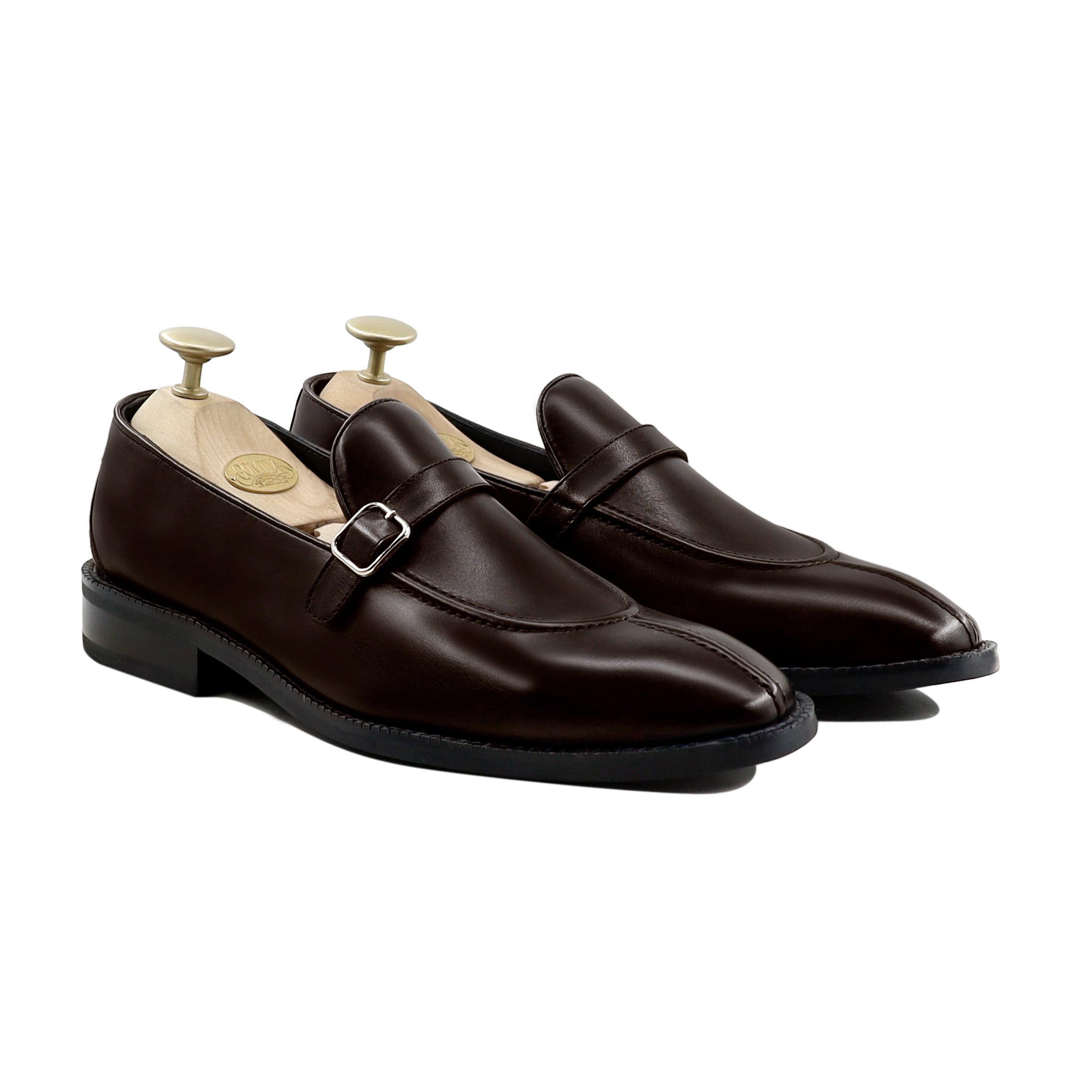 Barroz - Men's Dark Brown Calf Leather Loafer Shoe