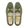 Welland - Men's Olive Green Kid Suede Loafer