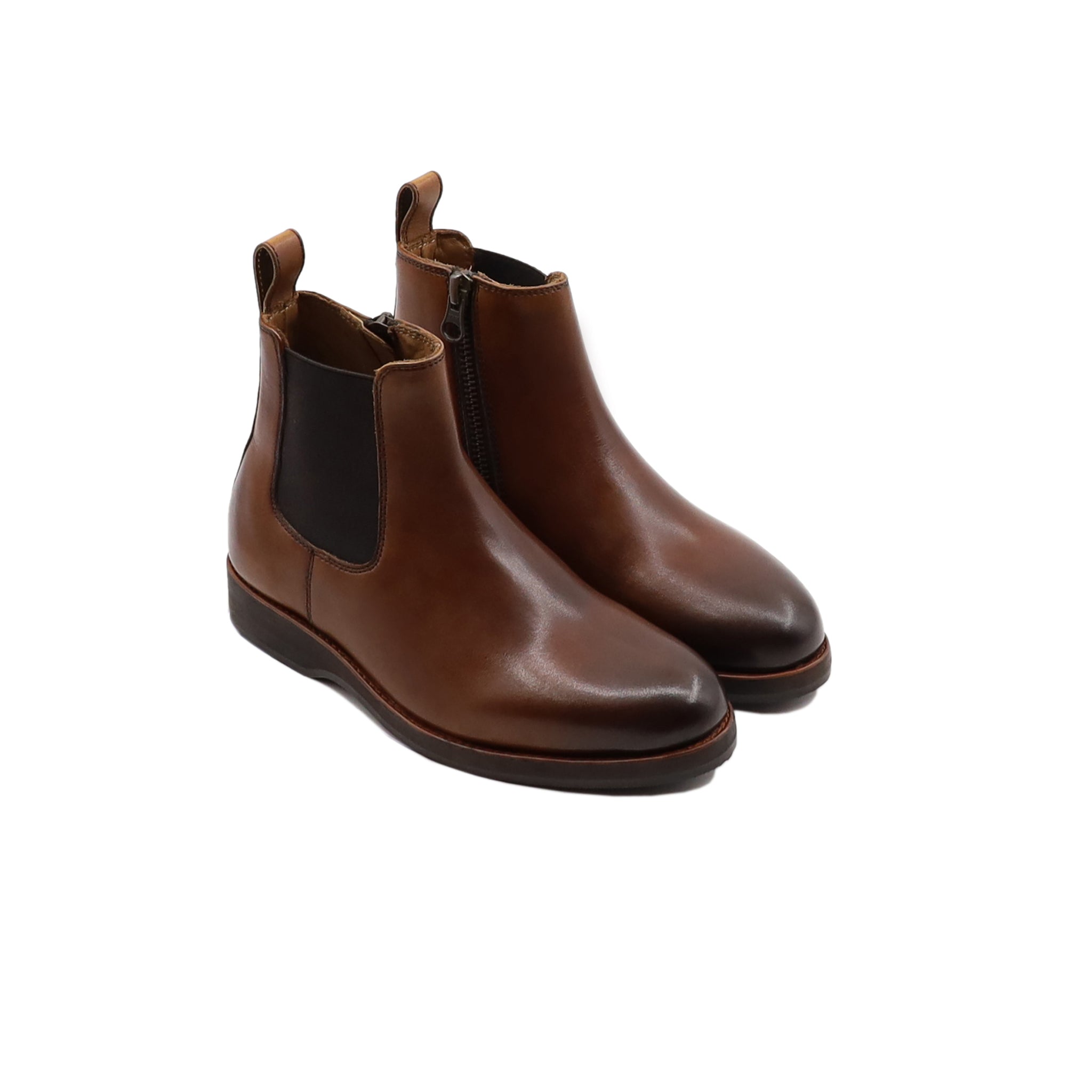 Huriyya - Kid's Brown Calf Leather Chelsea Boot (5-12 Years Old)