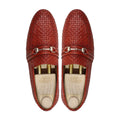 Predator - Men's Red Hand Woven Calf Leather Loafer