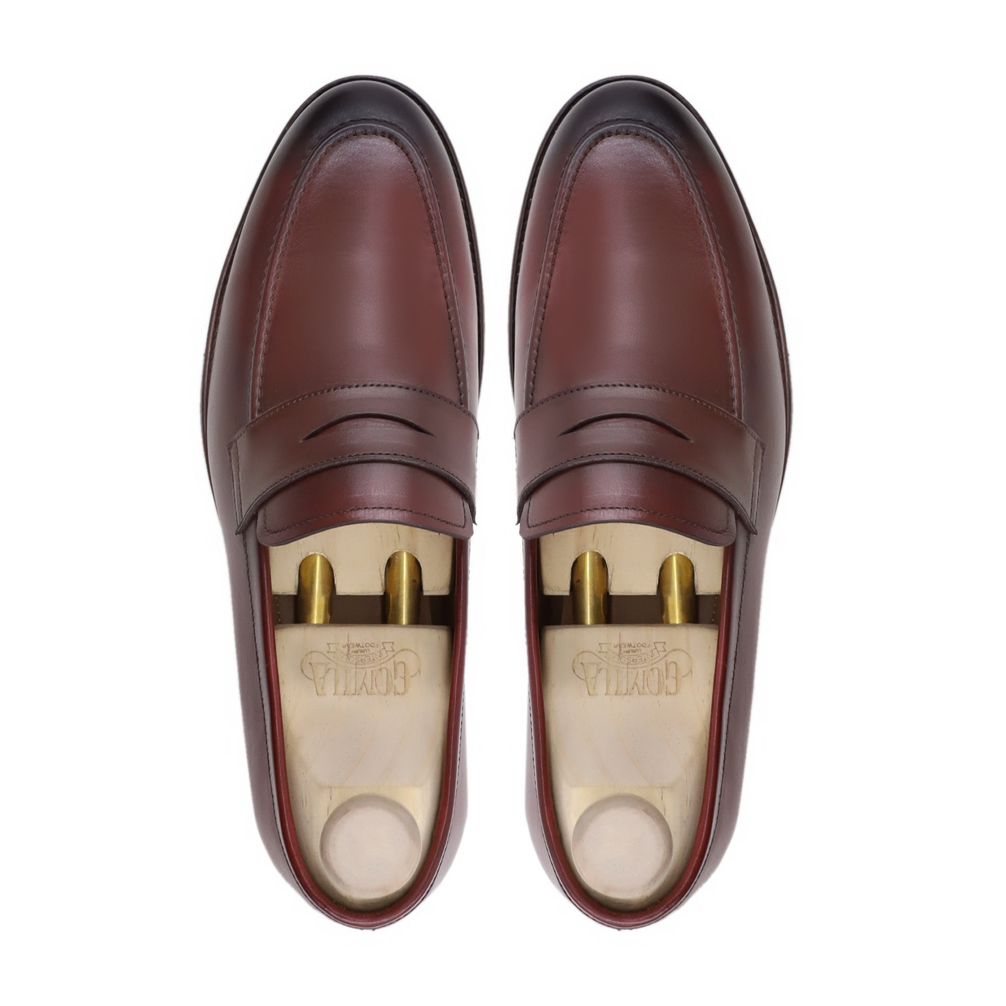 Audry - Men's Burnished Oxblood Calf Leather Loafer