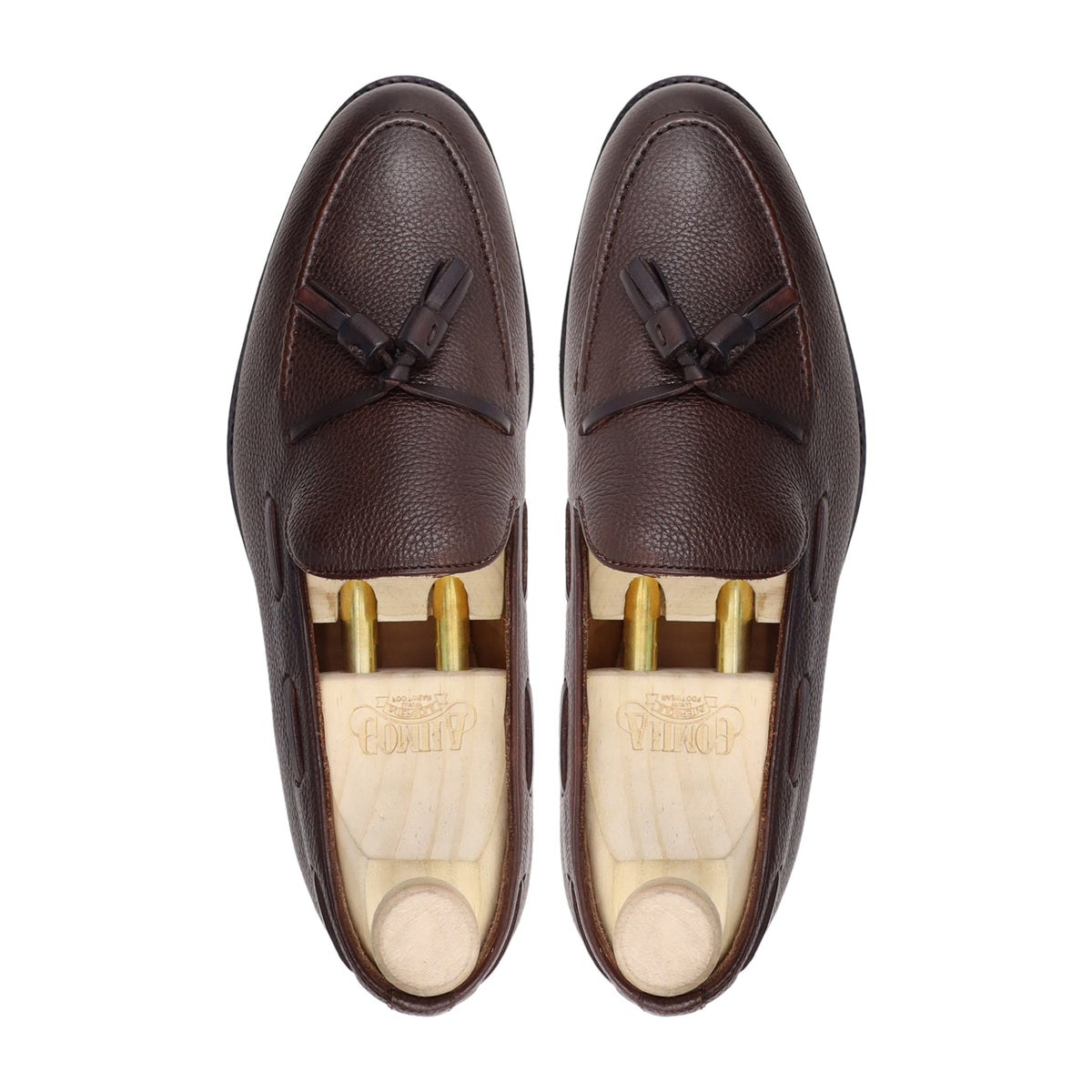 Musselini - Men's Dark Brown Pebble Grain Leather Loafer