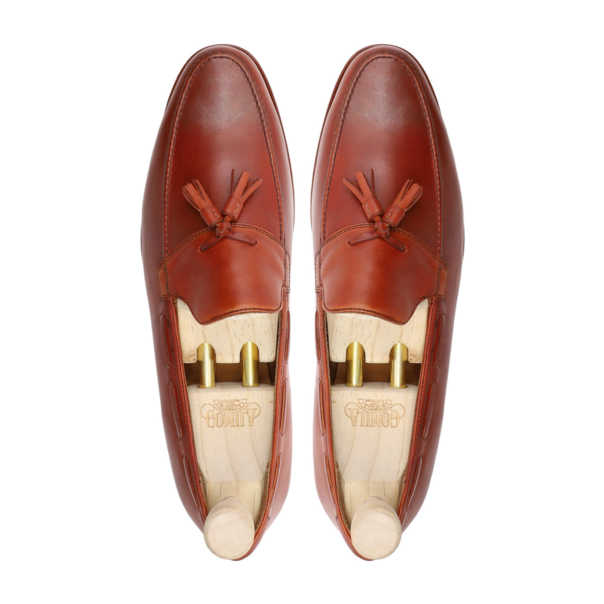 Iverness - Men's Orange Tan Calf Leather Loafer