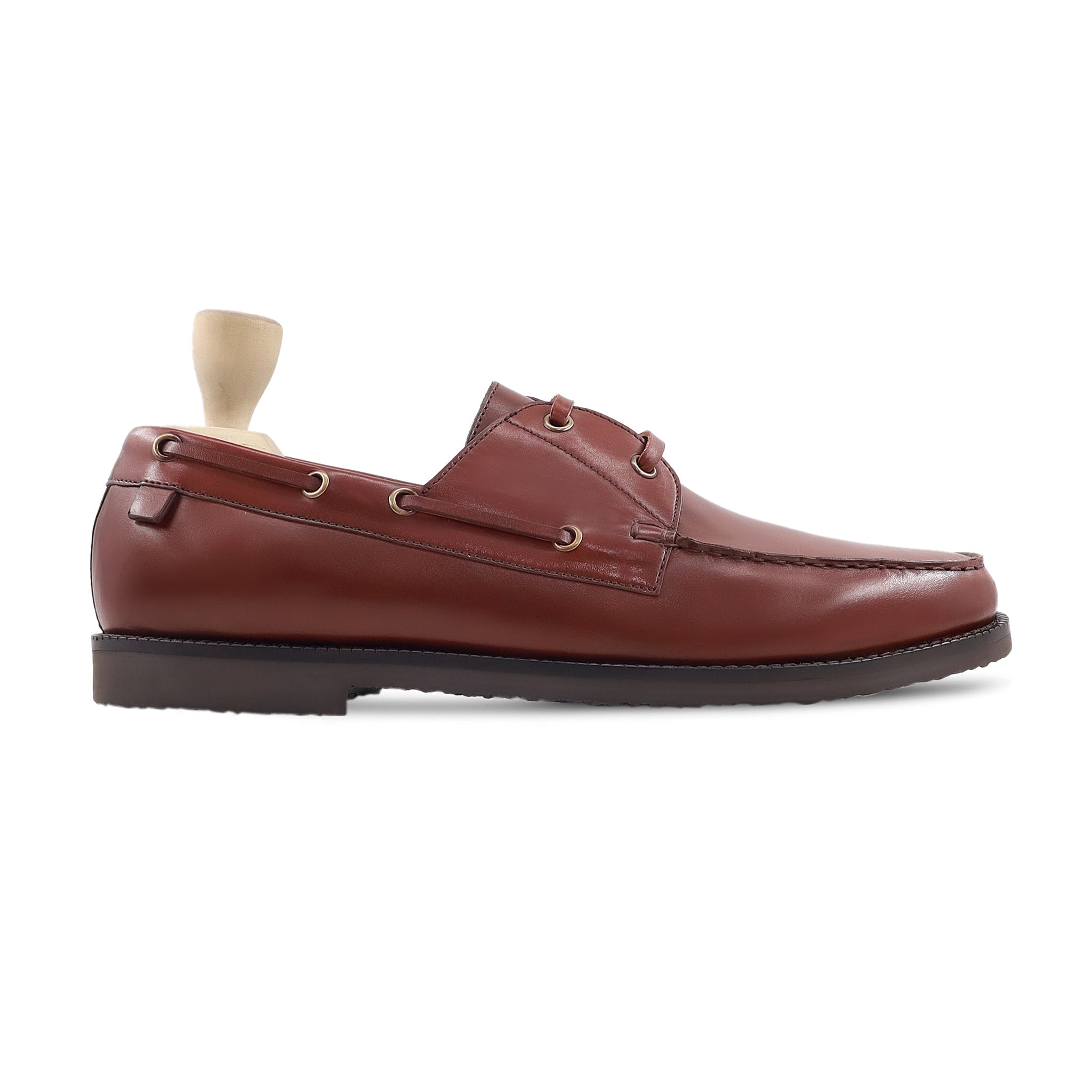 Azaria - Men's Brown Calf Leather Derby Shoe