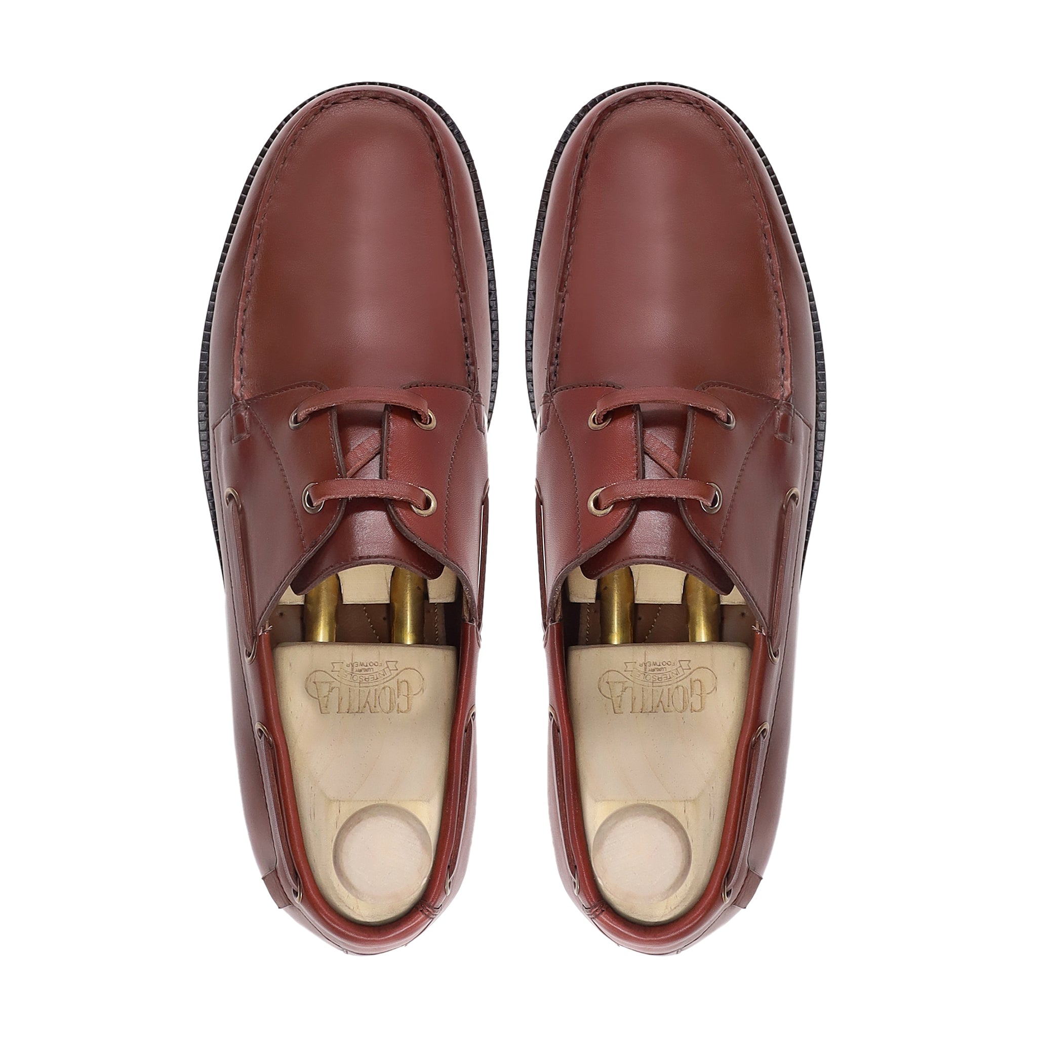 Azaria - Men's Brown Calf Leather Derby Shoe