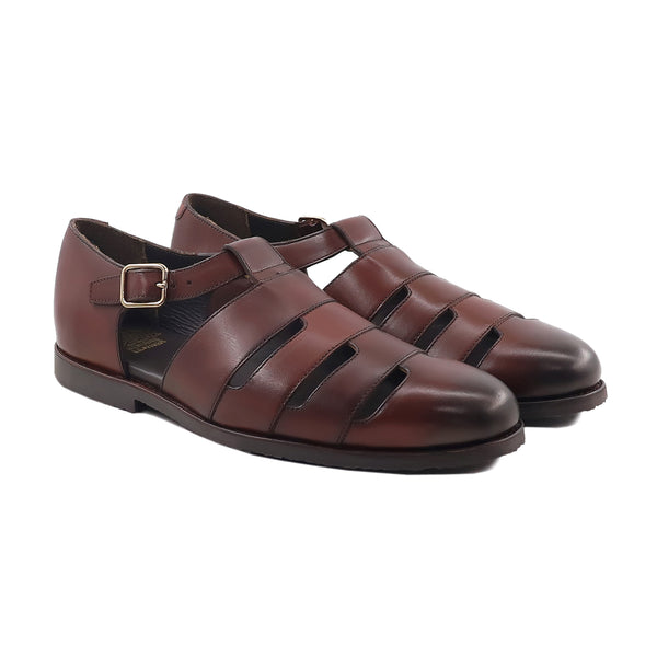 Porky - Men's Reddish Brown Calf Leather Sandal