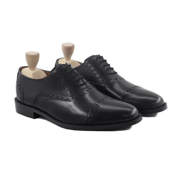 Aizec - Men's Black Calf Leather Oxford Shoe