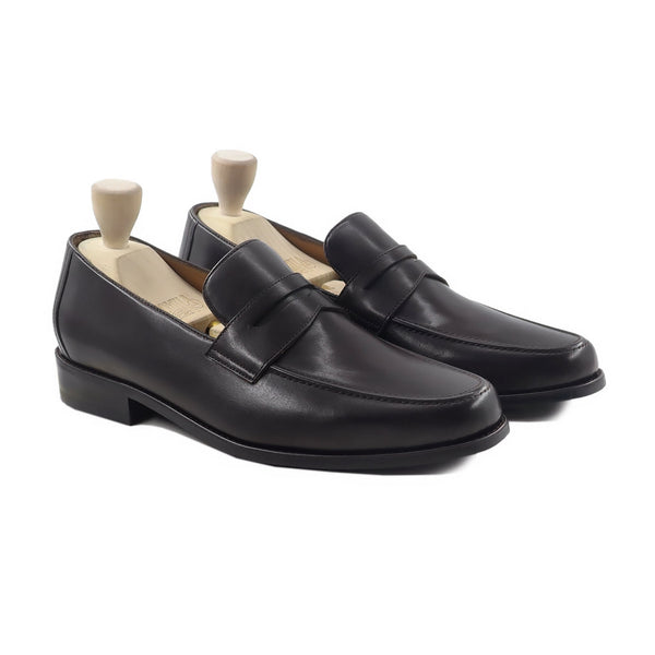 Lizan - Men's Dark Brown Calf Leather Loafer