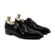 پیکوس - مردانہ کالی پینٹ لیدر سنگل مونکسٹریپ