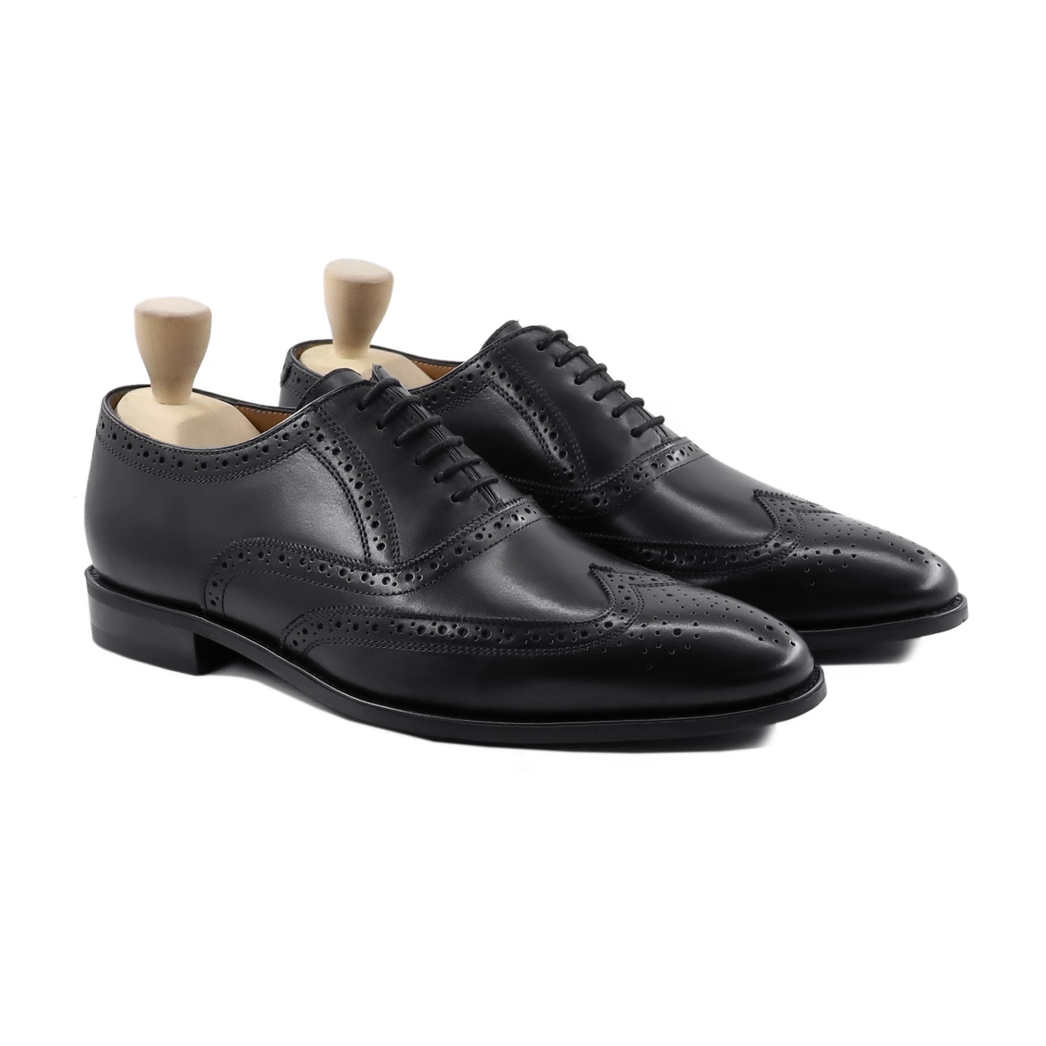 Luthor - Men's Black Calf Leather Oxford Shoe