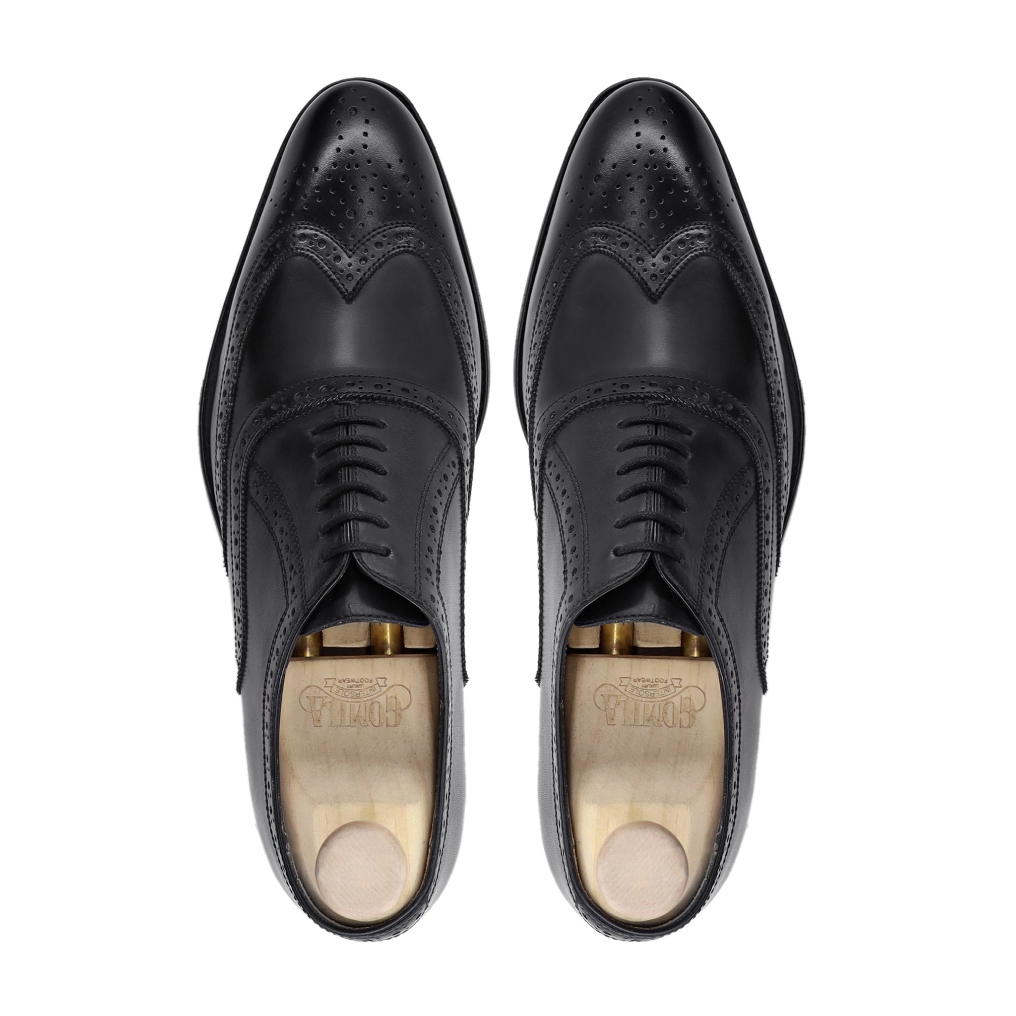 Luthor - Men's Black Calf Leather Oxford Shoe