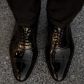 Ingram - Men's Black Patent Leather Oxford Shoe