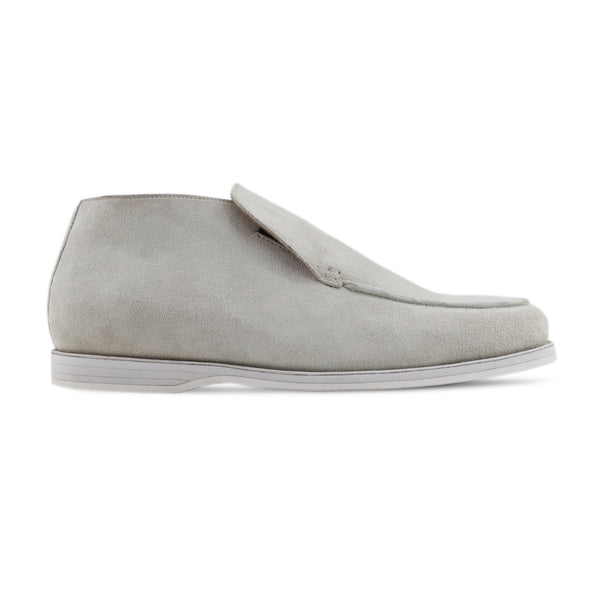 Sinestro - Men's Steek Grey Kid Suede Loafer