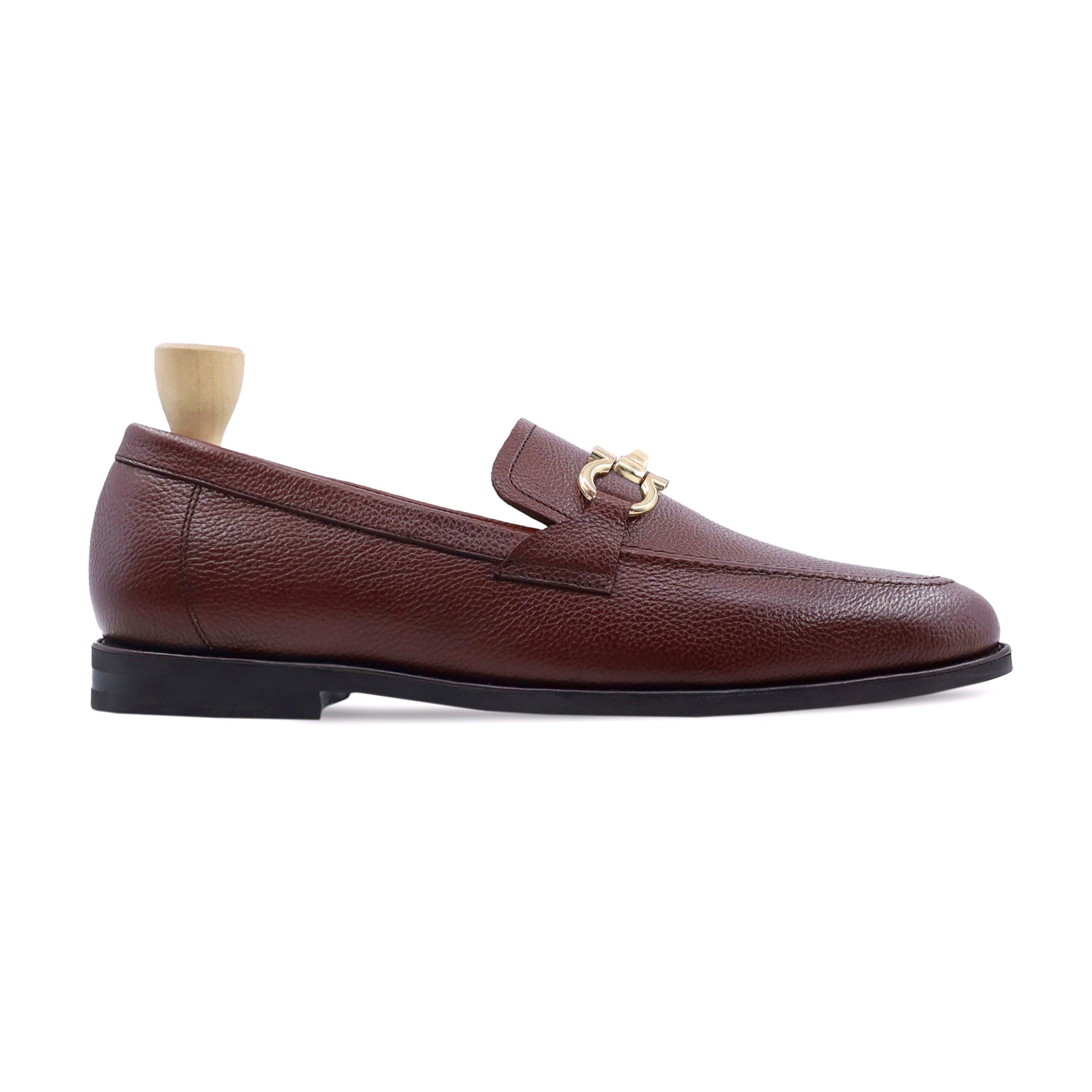 Bucharest - Men's Oxblood Pebble Grain Leather Loafer