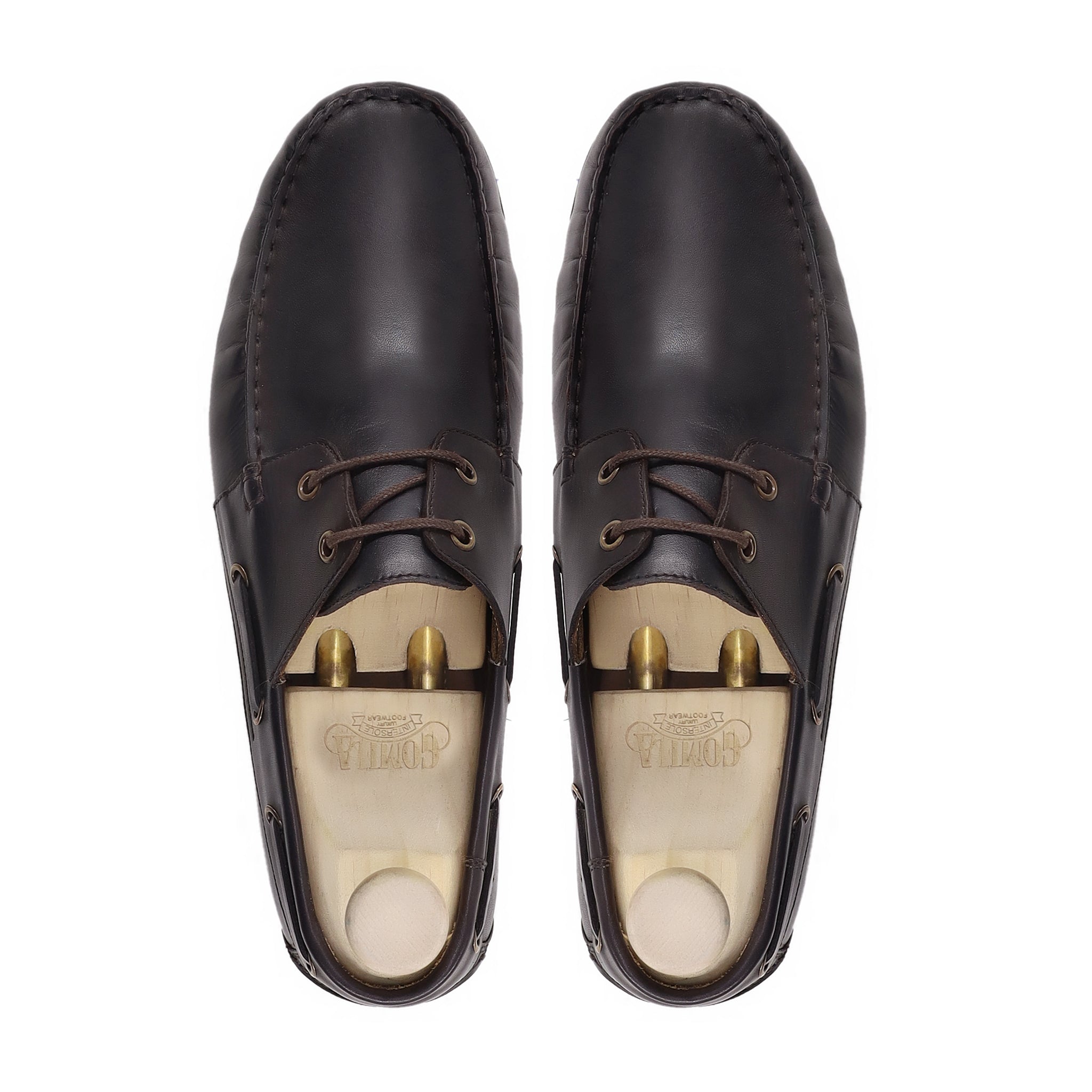 Dizo - Men's Dark Brown Calf Leather Derby Shoe