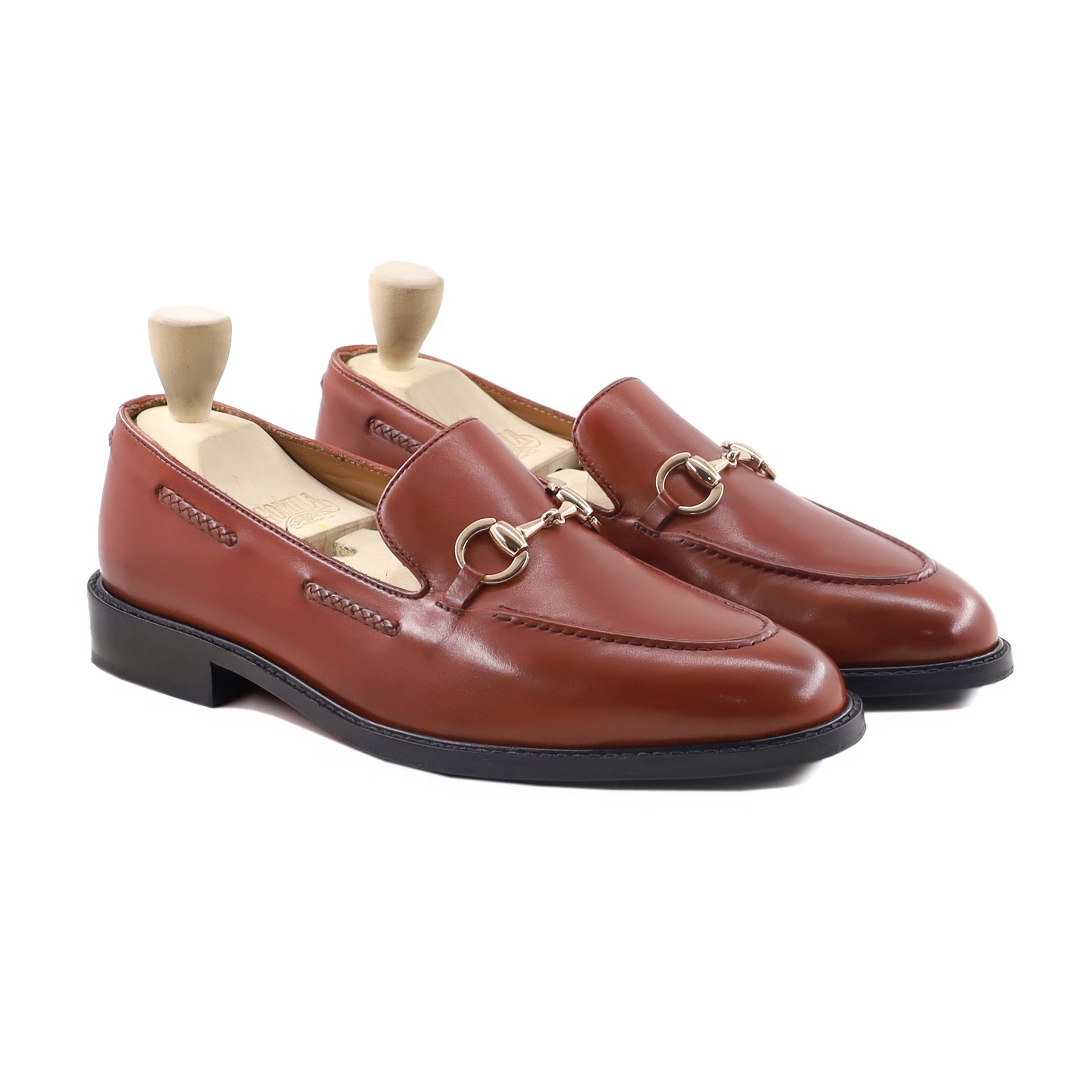 Greta - Men's Tan Brown Calf Leather Loafer