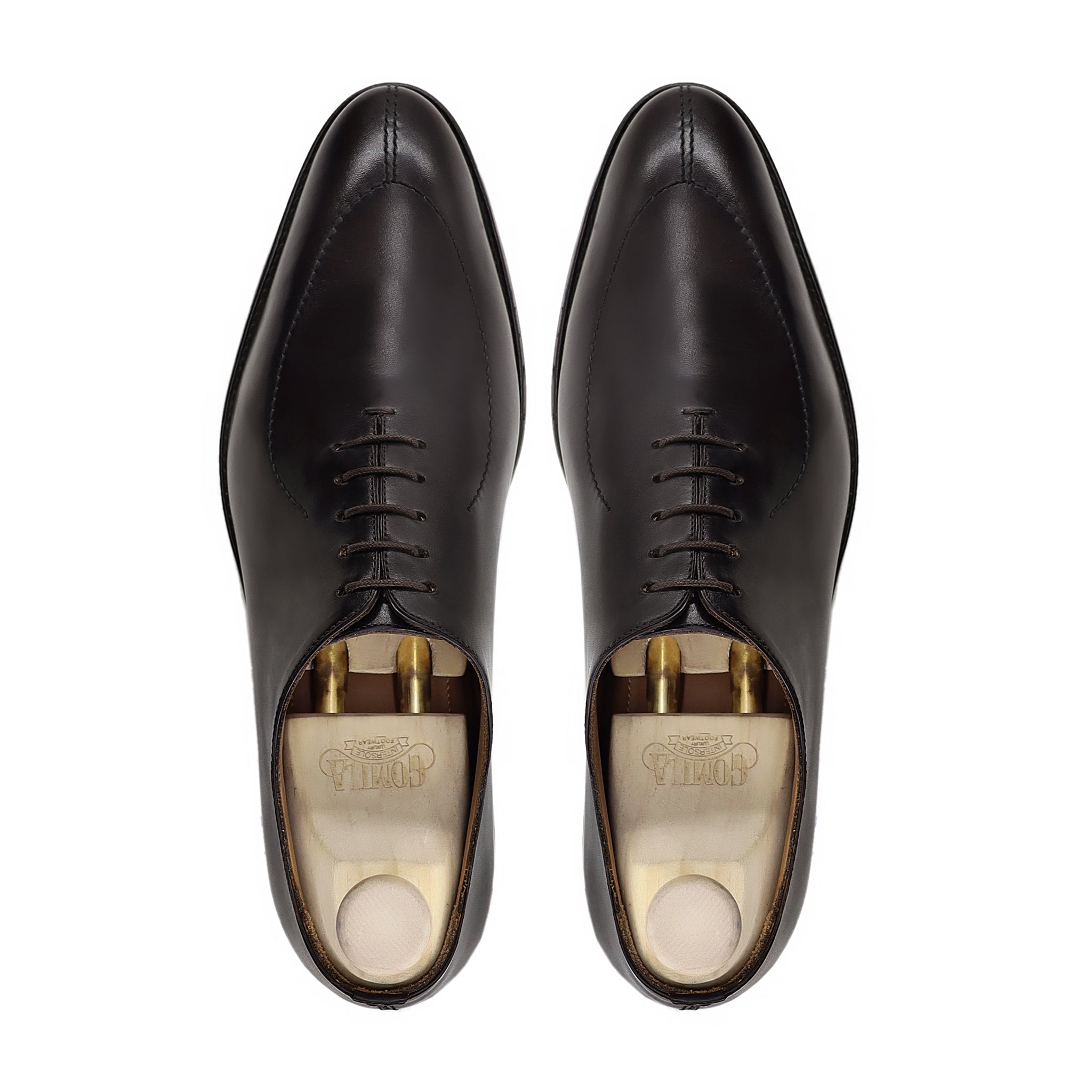 Dahlia - Men's Dark Brown Calf Leather Wholceut Shoe