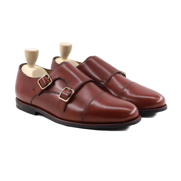 Horatio - Men's Reddish Brown Calf Leather Double Monkstrap