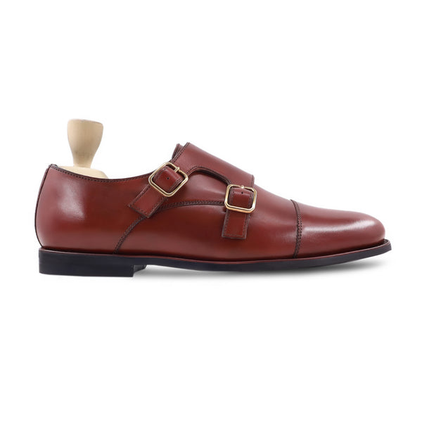 Horatio - Men's Reddish Brown Calf Leather Double Monkstrap