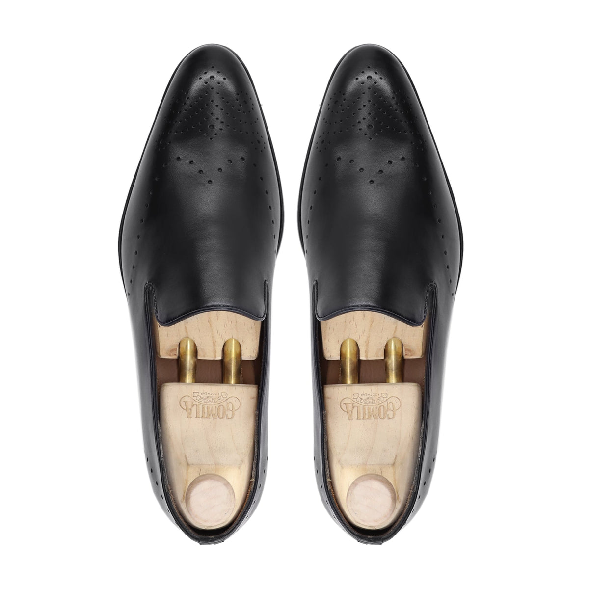 Guazro - Men's Black Calf Leather Loafer