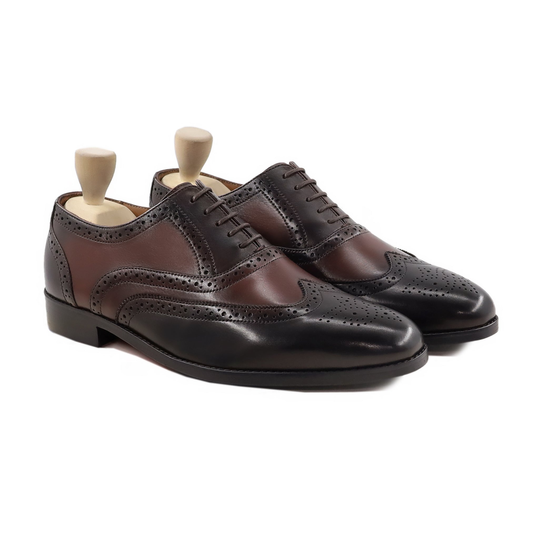 Kyla - Men's Burnished Brown Calf Leather Oxford Shoe