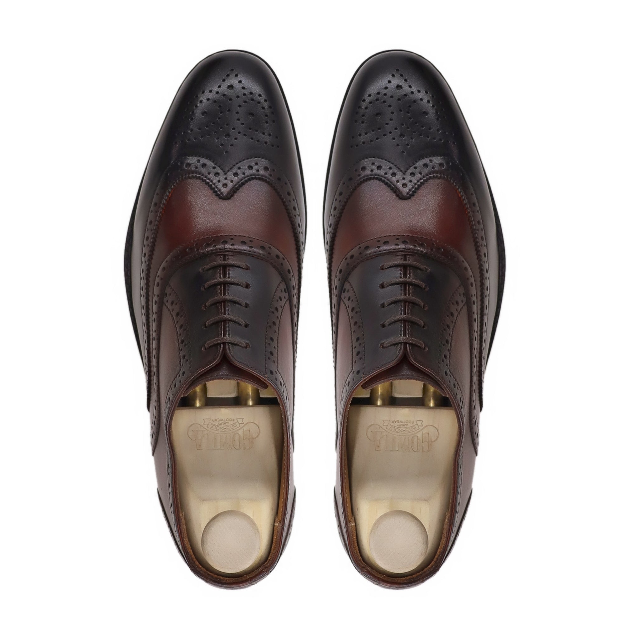 Kyla - Men's Burnished Brown Calf Leather Oxford Shoe