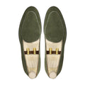 Citrine - Men's Olive Green Kid Suede Loafer