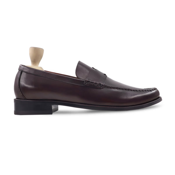 Dayton - Men's Dark Brown Calf Leather Loafer