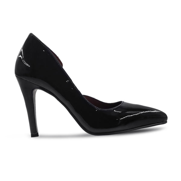 Hosea - Ladies Black Patent Leather Heels