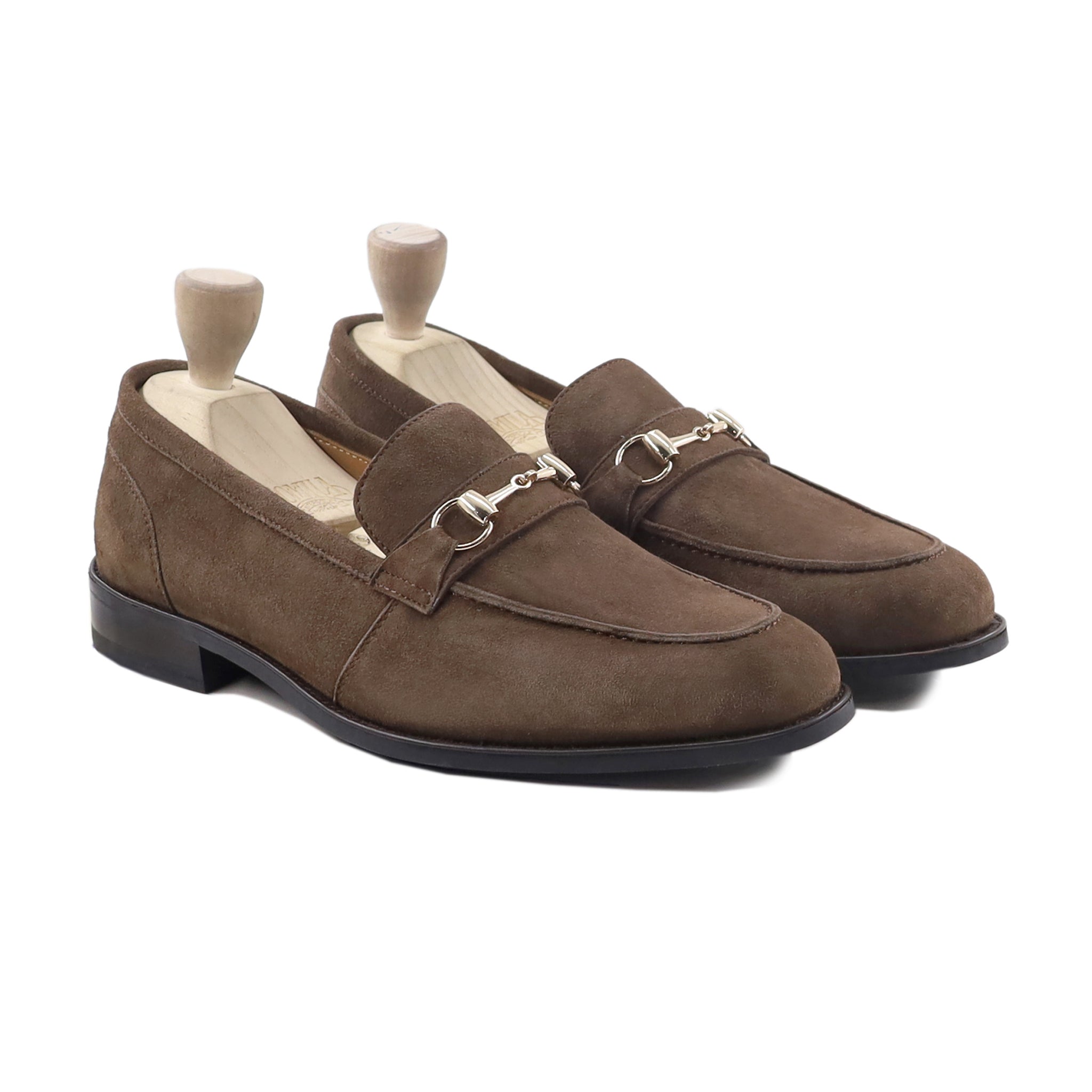 Jewel - Men's Dark Brown Kid Suede Loafer