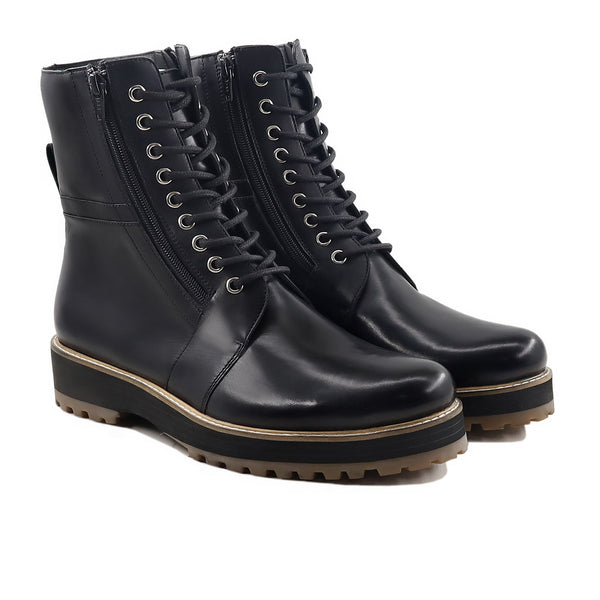 Clemz - Men's Black Calf Leather Boot