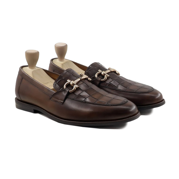 Scott - Men's Dark Brown Calf Leather Loafer