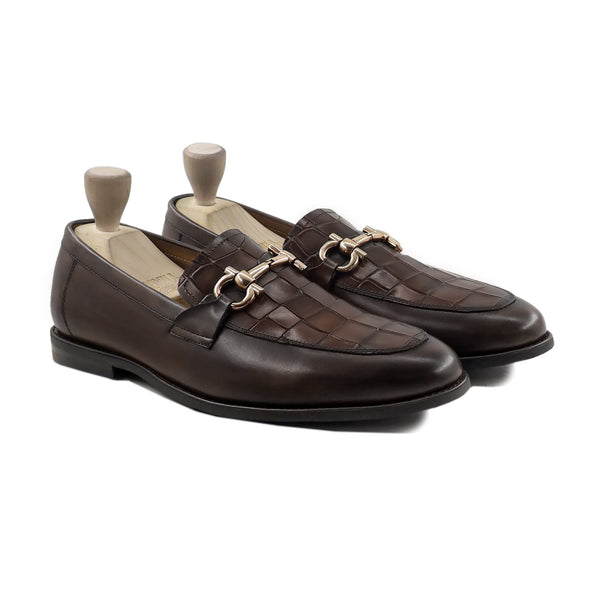 Scott - Men's Dark Brown Calf Leather Loafer