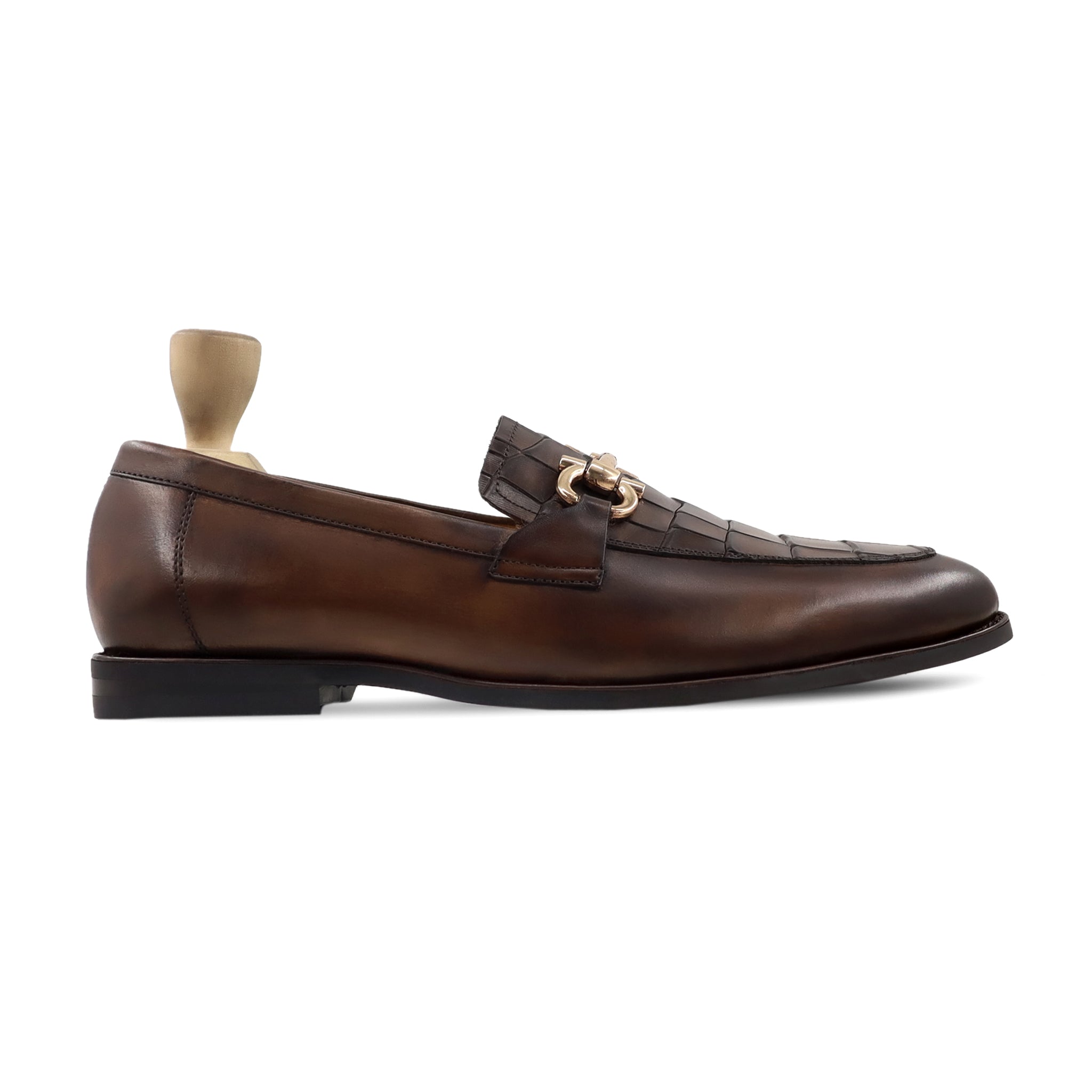 Scott - Men's Dark Brown Calf Leather Loafer